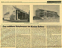 Zeitungsbericht „Das mittlere Schulwesen im Kreise Soltau“