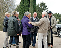 Klassentreffen 2013<br/>v. li. Elke Ruschmeyer (geb. Laschewski),  Brigitte Lilie (geb. Ehlers), verdeckt Erika Freytag (geb. Inselmann), Jutta Liers (geb. Zablowsky), Herbert Ruttkowski, Gerhard Rosebrock, Dieter Born